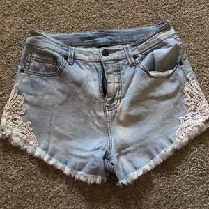 Denim shorts